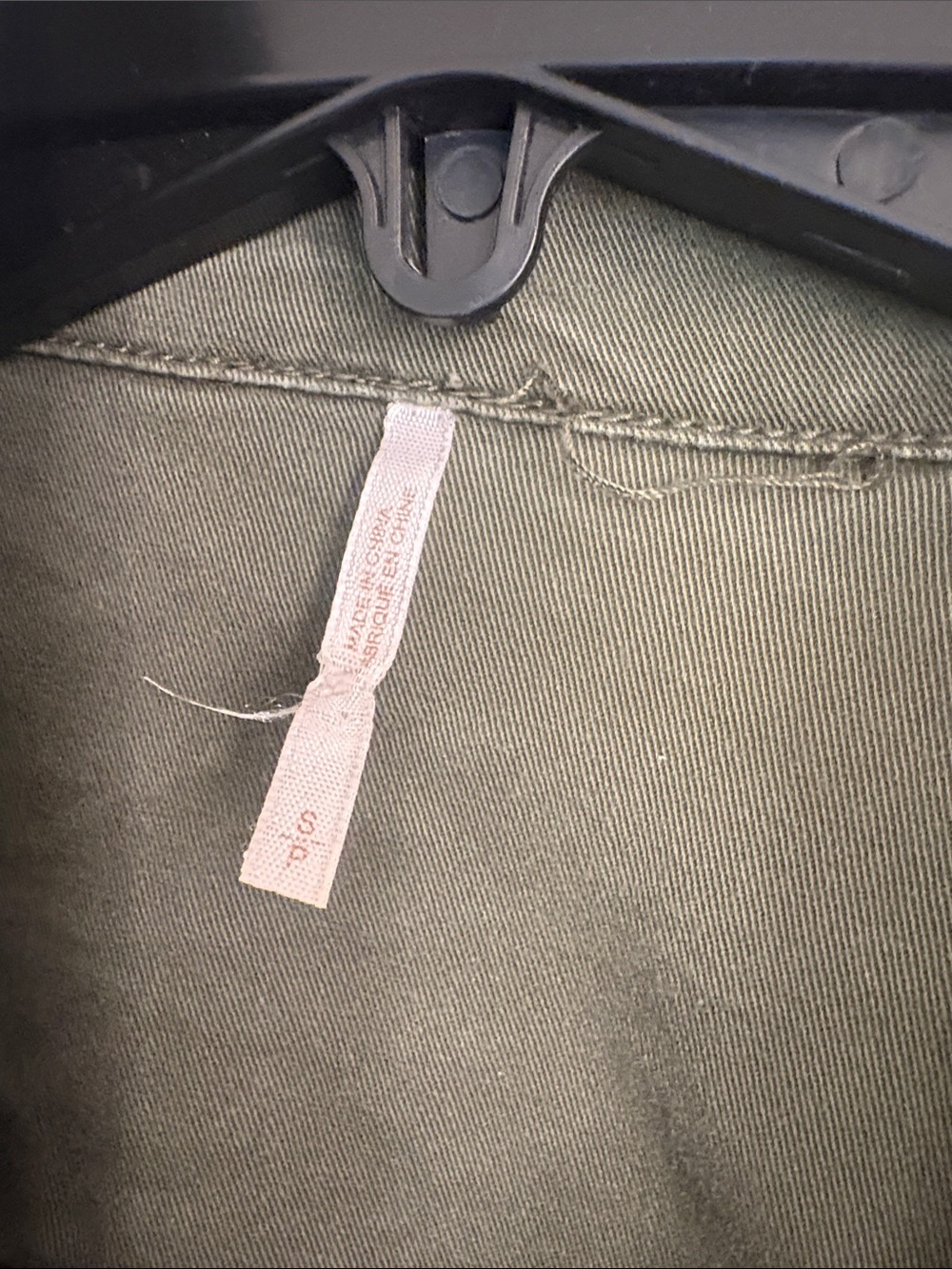 Free People Distressed Olive Utility Jacket - Picture 4 of 7